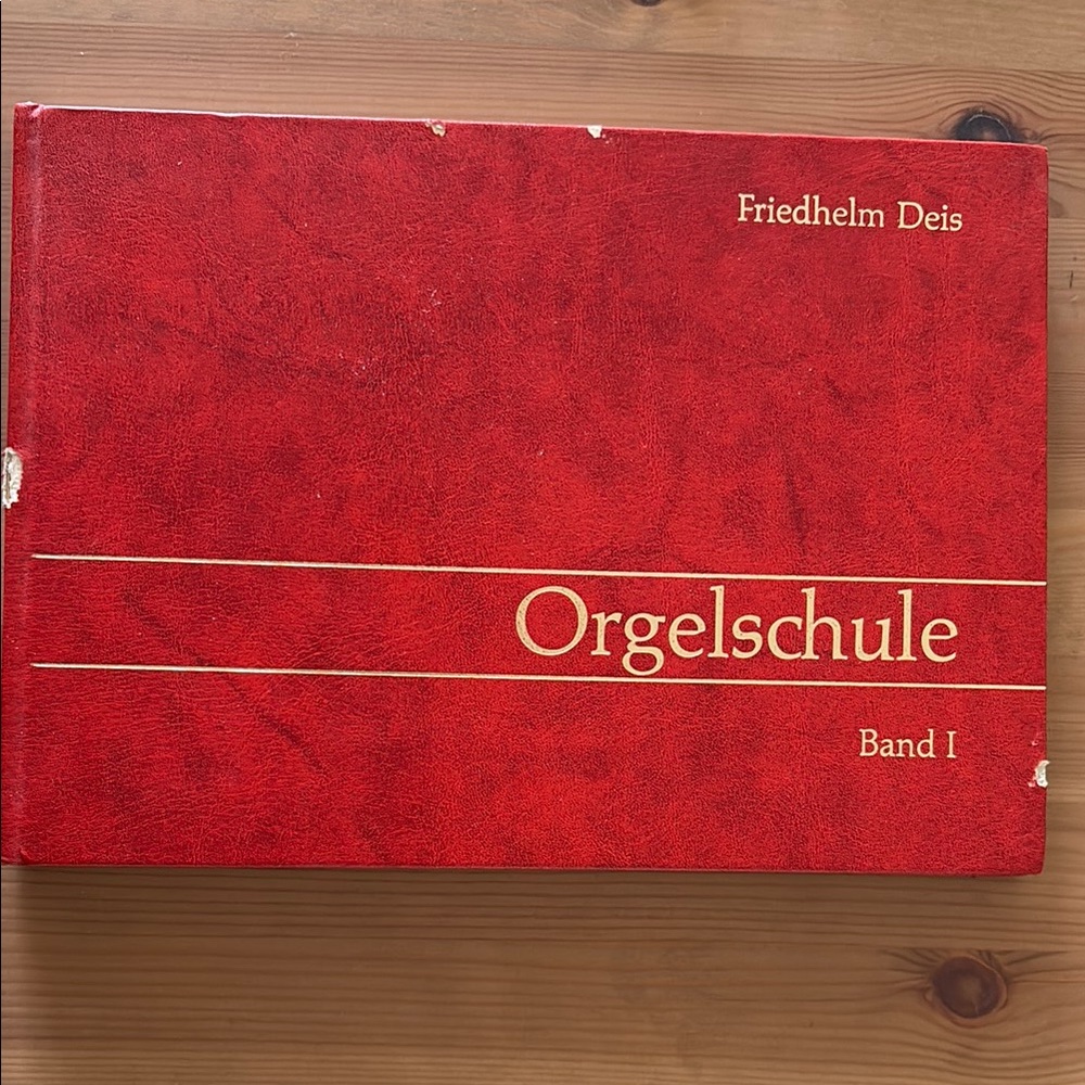 Red Orgel Schule Book by Friedhelm Deis